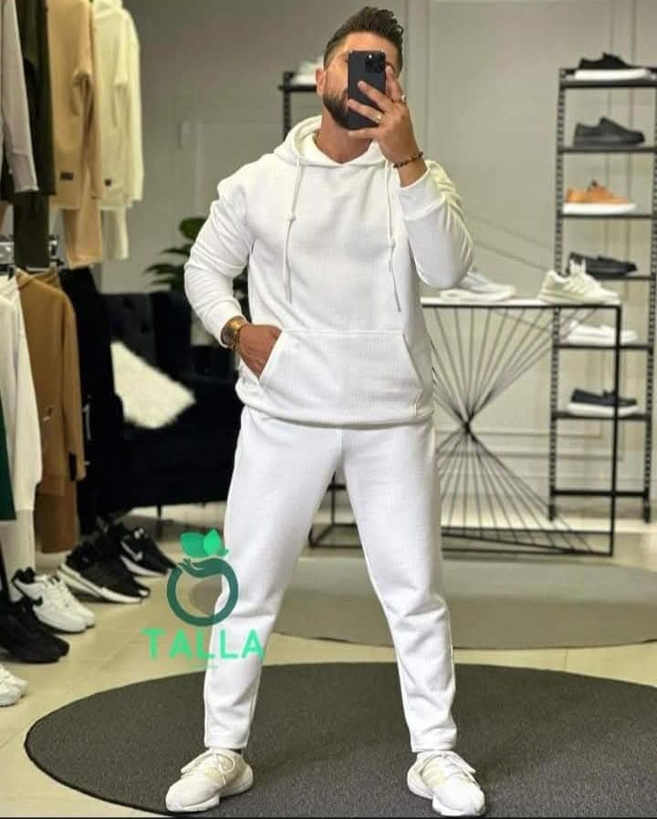 Winter Full Set ( White Hoodie + Pants )