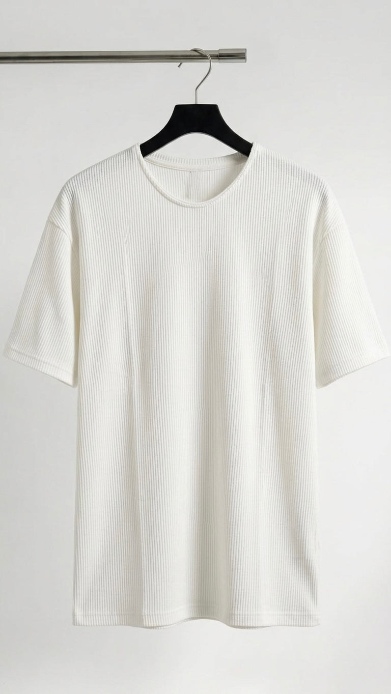 BASIC REGULAR FIT WHITE TEES