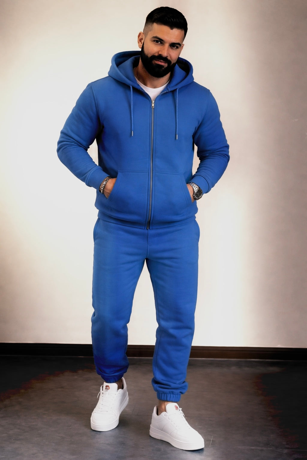 Essential Tracksuit Full Zipper ( Betrol Blue )