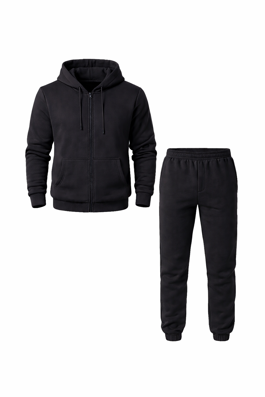 Essential Tracksuit Full Zipper ( Black )