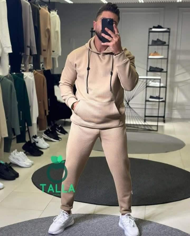 Winter Full Set ( Beige Hoodie + Pants )